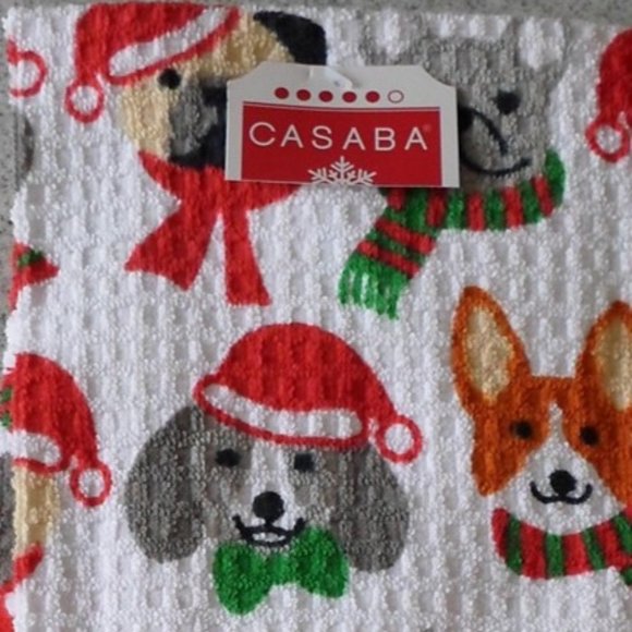 Christmas Dogs Kitchen Towels - Picture 2 of 3